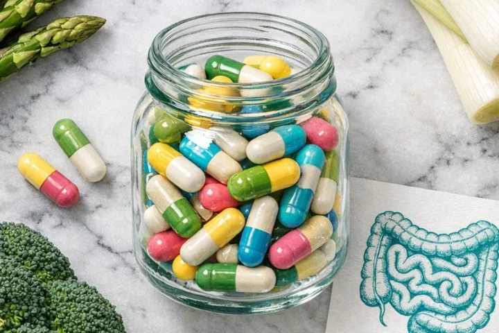 Probiotyki i warzywa — ilustracja artykułu o leczeniu IBS