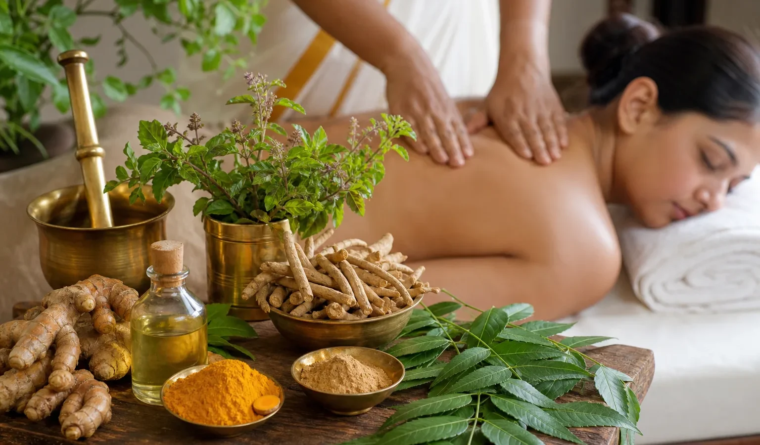 ayurveda herbs india massage - Ayurweda - mądrość czy marketing