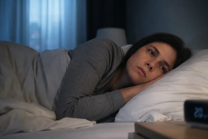 insomnia sleep difficulty bedroom night - Bezsenność - melatonina, magnez, CBD i co jeszcze pomaga