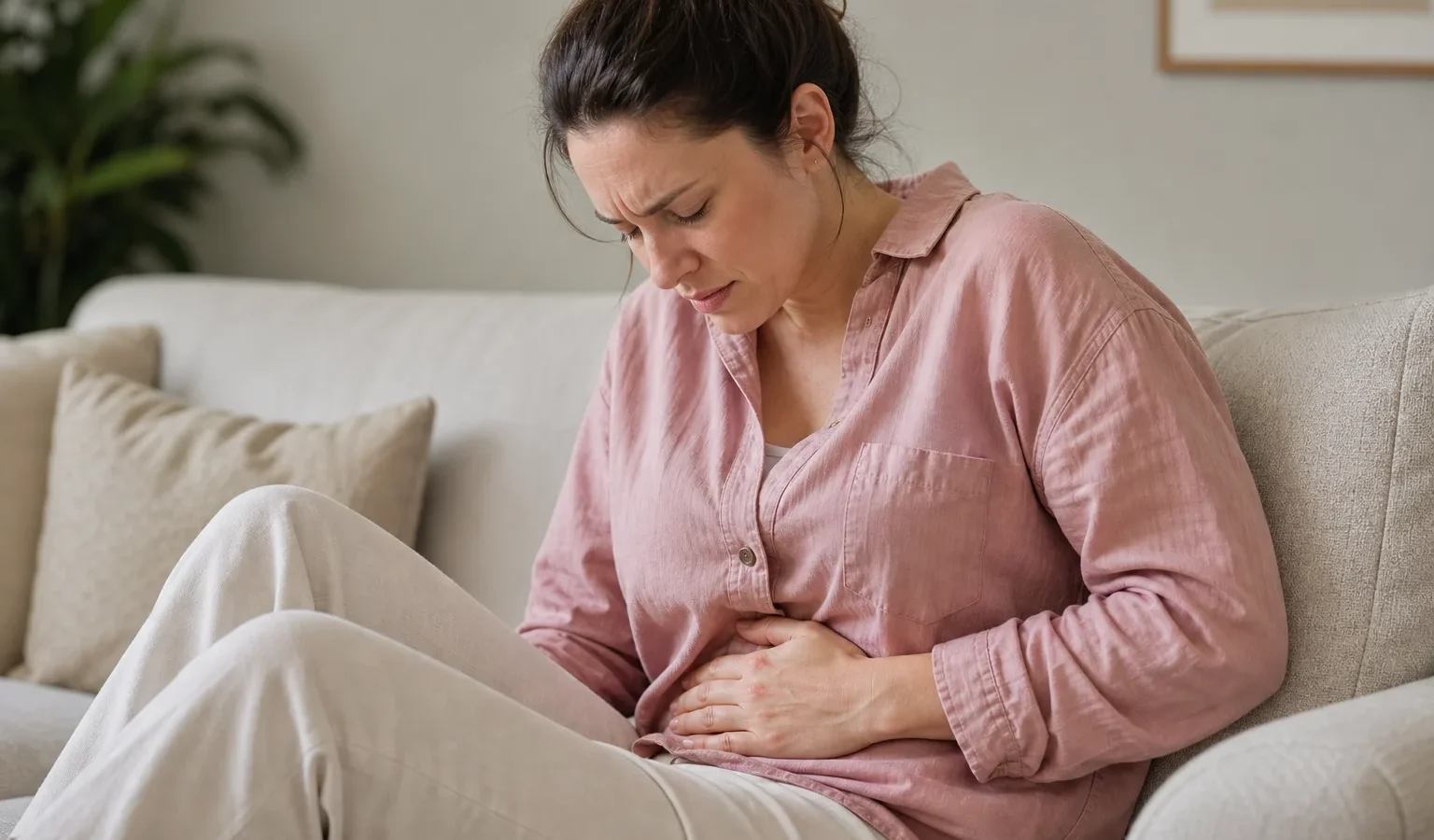 endometriosis woman abdomen pain - Endometrioza - dieta przeciwzapalna i inne obietnice