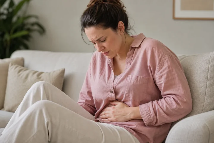endometriosis woman abdomen pain - Endometrioza - dieta przeciwzapalna i inne obietnice