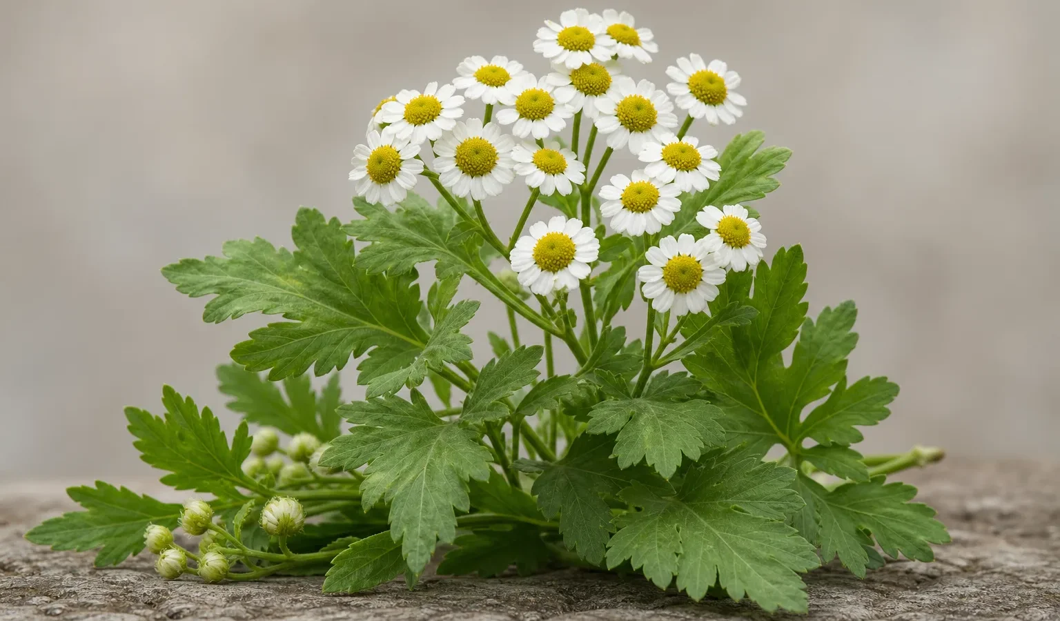 feverfew butterbur herb plant - Migrena a ziołolecznictwo - co naprawdę działa