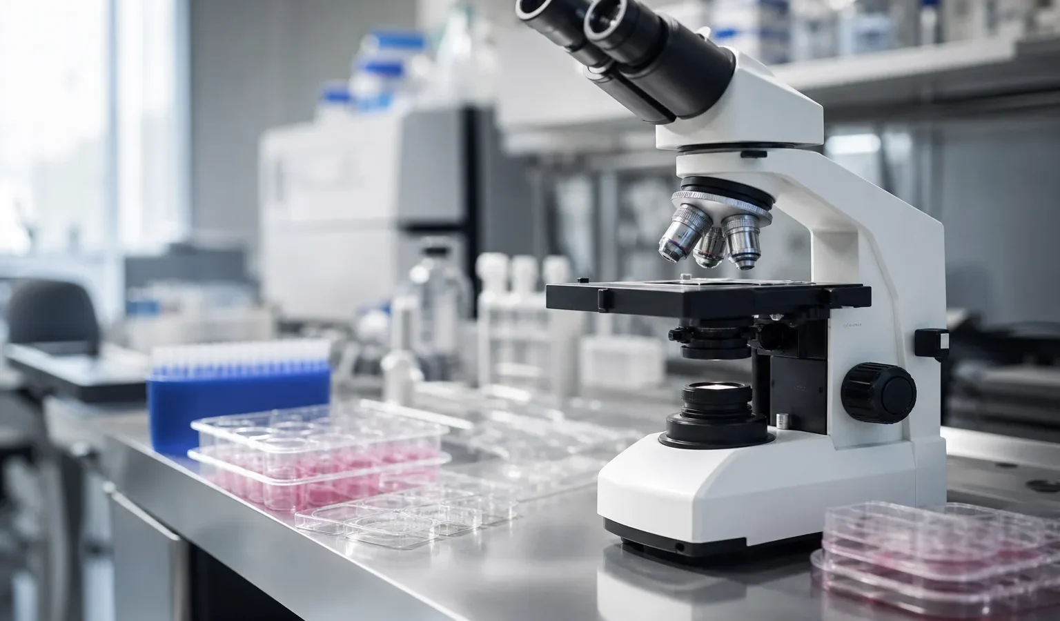 stem cell research microscope laboratory - Terapia komórkami macierzystymi w klinikach prywatnych